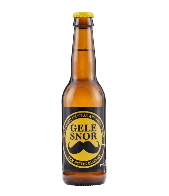 Brouwerij De Snor Gele Snor, fles bij slijterij t Bockje in Bathmen