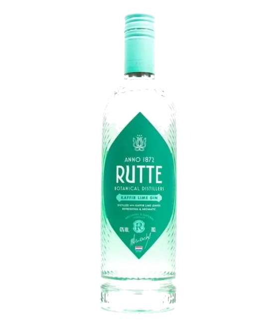 Rutte Kaffir Lime Gin, fles bij slijterij t Bockje in Bathmen