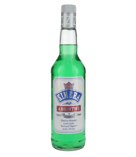 Kimera Absinthe, fles bij slijterij t Bockje in Bathmen