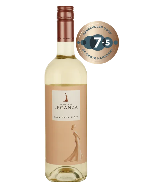 Condesa de Leganza Sauvignon Blanc, fles bij slijterij t Bockje in Bathmen