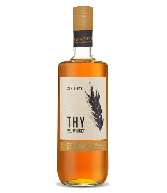 Thy Spelt-Rye Danish Malted Rye Whisky, fles bij slijterij t Bockje in Bathmen