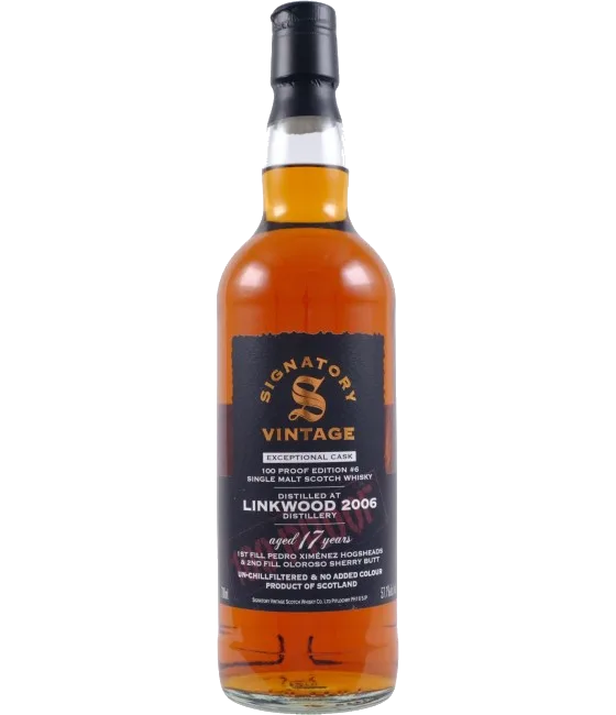 Signatory Vintage Linkwood 2006 – 100 Proof, fles bij slijterij t Bockje in Bathmen
