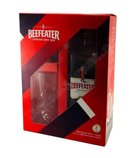 Beefeater Gin 70cl + Glas EOY, fles bij slijterij t Bockje in Bathmen