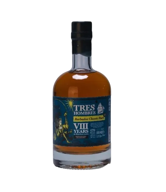 Tres Hombres Rum Ed. 65 Barbados VIII, fles bij slijterij t Bockje in Bathmen