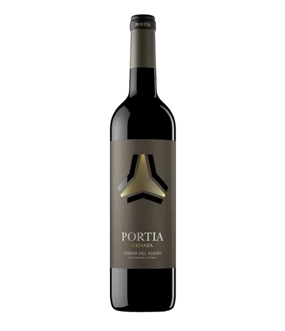 Portia Crianza Ribera Del Duero, fles bij slijterij t Bockje in Bathmen