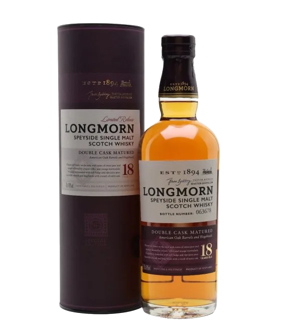 LONGMORN 18 Years Old, fles bij slijterij t Bockje in Bathmen
