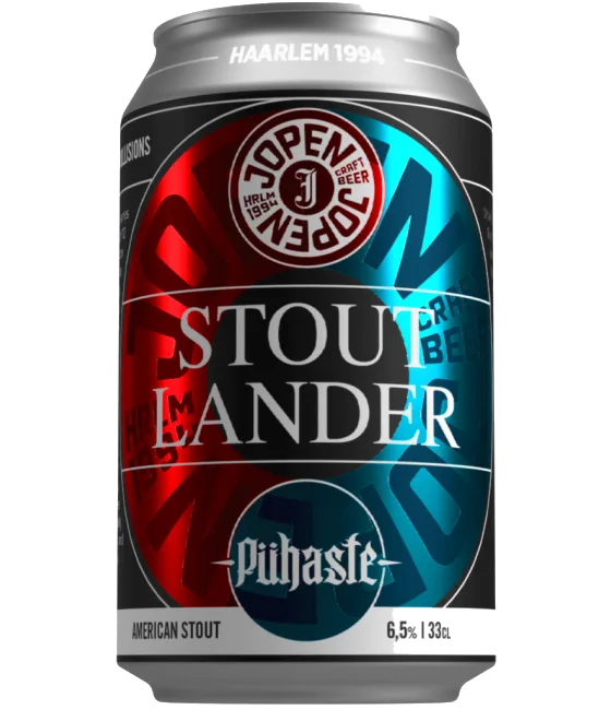 Jopen x Pühaste Stoutlander, fles bij slijterij t Bockje in Bathmen