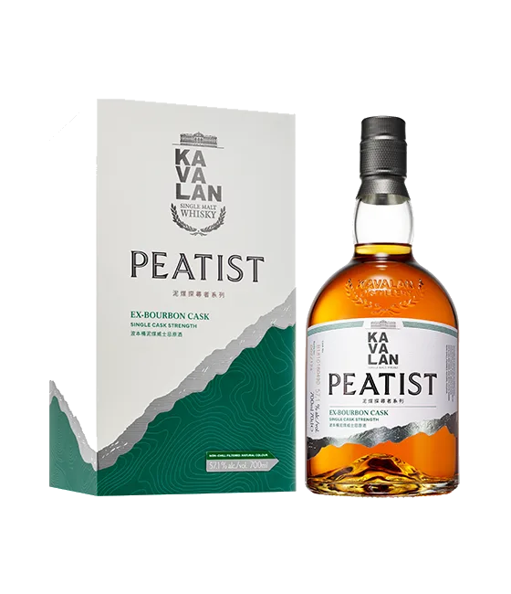 Kavalan Peatist ex-Bourbon Cask, fles bij slijterij t Bockje in Bathmen
