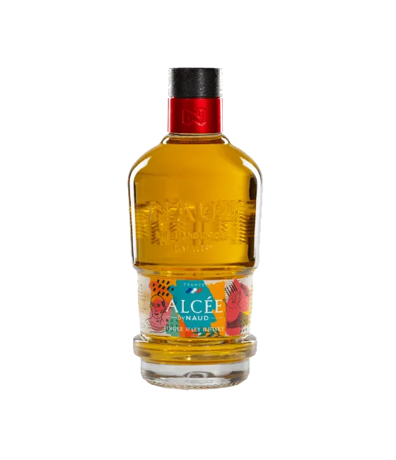 Naud Alcée Single Malt Whisky, fles bij slijterij t Bockje in Bathmen