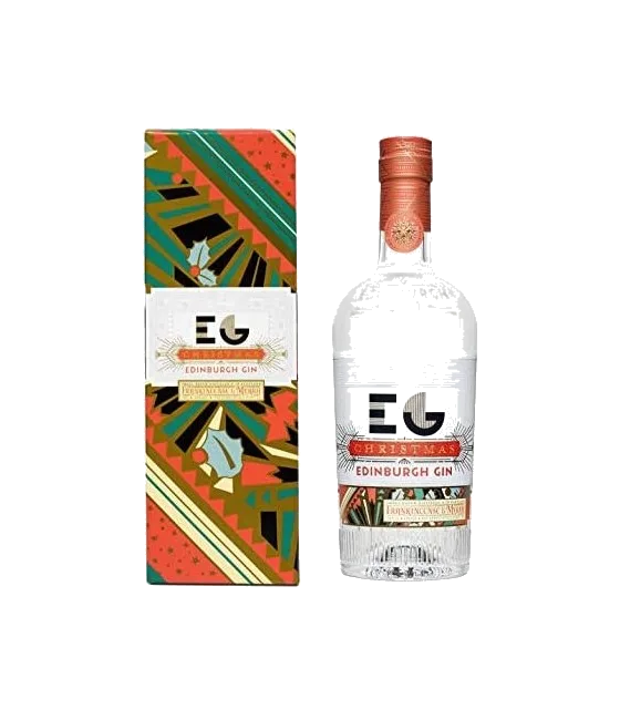 EDINBURGH Christmas Gin, fles bij slijterij t Bockje in Bathmen