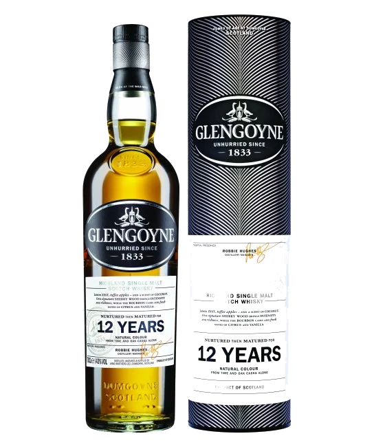 Glengoyne 12 Years Old Single Highland Maltwhisky, fles bij slijterij t Bockje in Bathmen