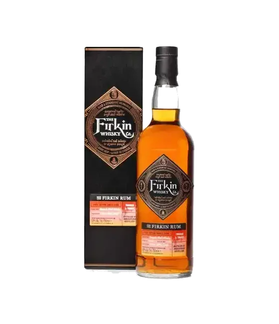 Firkin Rum, fles bij slijterij t Bockje in Bathmen