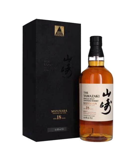 Yamazaki 18 Years Old Single Malt Japanese Whisky – Suntory 100th Anniversary, fles bij slijterij t Bockje in Bathmen