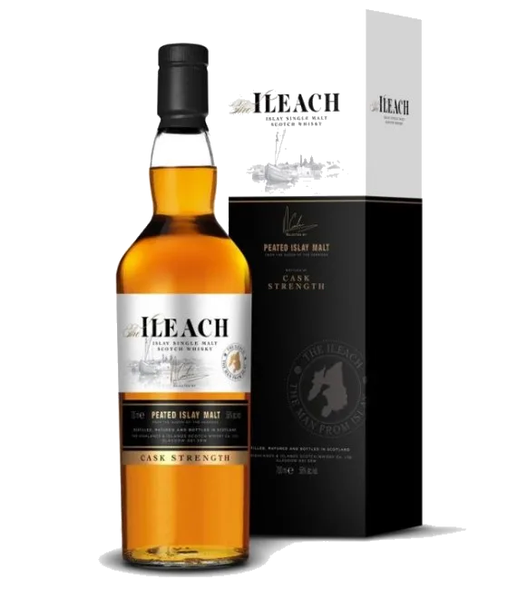 Ileach Islay Cask Strength Malt Whisky, fles bij slijterij t Bockje in Bathmen