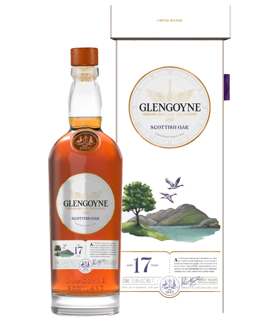 Glengoyne 17Y Scottish Oak, fles bij slijterij t Bockje in Bathmen