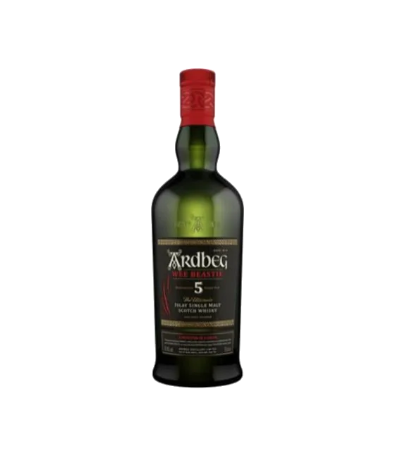 Ardbeg 5 Years Wee Beastie, fles bij slijterij t Bockje in Bathmen