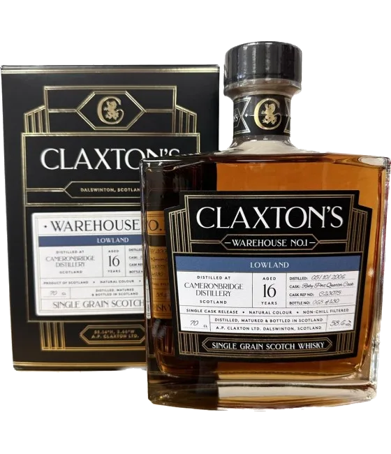 Claxton’s Warehouse No.8 Cameronbridge 16 Years Old