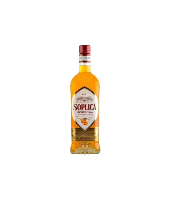 Soplica Morelowa, fles bij slijterij t Bockje in Bathmen