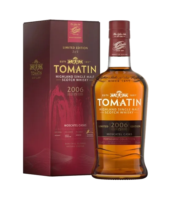 Tomatin Portuguese Collection Moscatel Edition, fles bij slijterij t Bockje in Bathmen