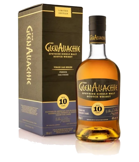 GlenAllachie 10Y Virgin Oak Series French Oak Finish, fles bij slijterij t Bockje in Bathmen