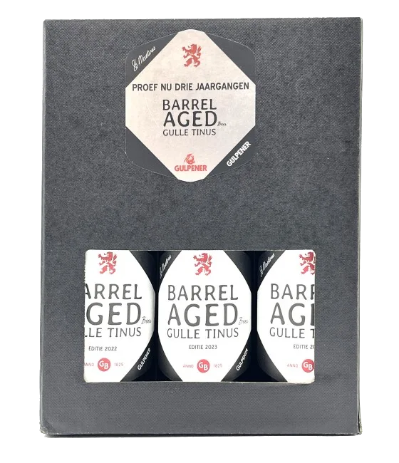 Gulpener Barrel Aged Gulle Tienus Geschenkverpakking 3 flessen, fles bij slijterij t Bockje in Bathmen