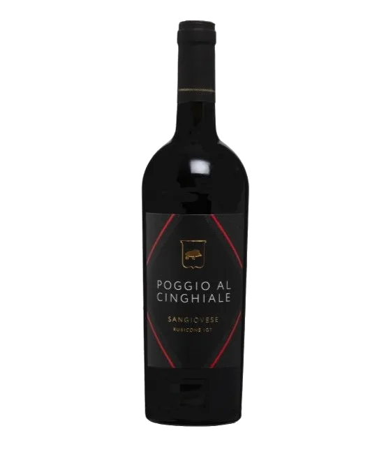 Poggio al Cinghiale Sangiovese, fles bij slijterij t Bockje in Bathmen