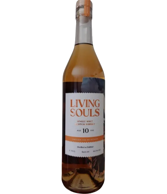 Living Souls Balblair 10 Years Old, fles bij slijterij t Bockje in Bathmen