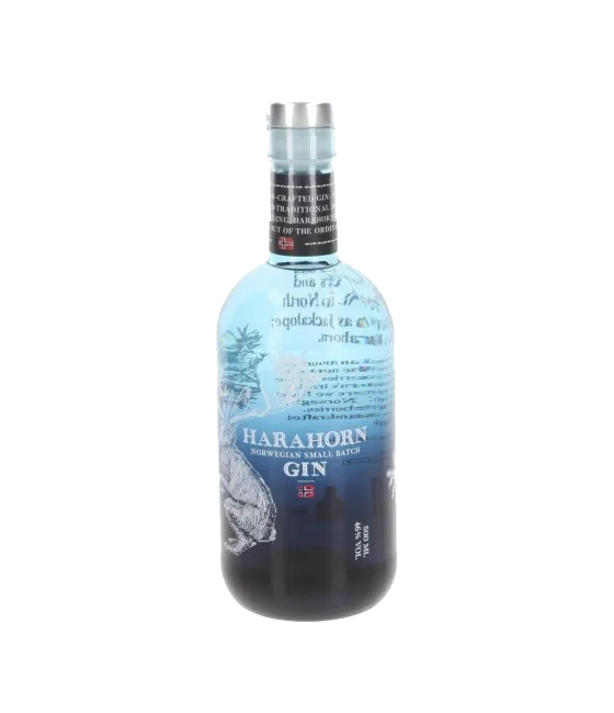 Harahorn Small Batch Gin, fles bij slijterij t Bockje in Bathmen