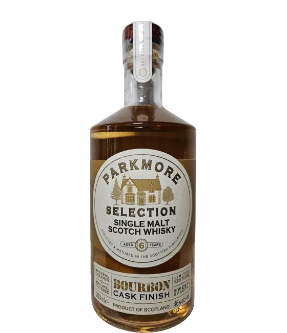 Parkmore Selection Bourbon 6Y, fles bij slijterij t Bockje in Bathmen