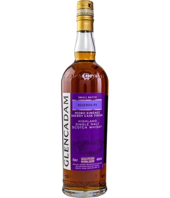 Glencadam Reserva PX Sherry Cask Finish, fles bij slijterij t Bockje in Bathmen