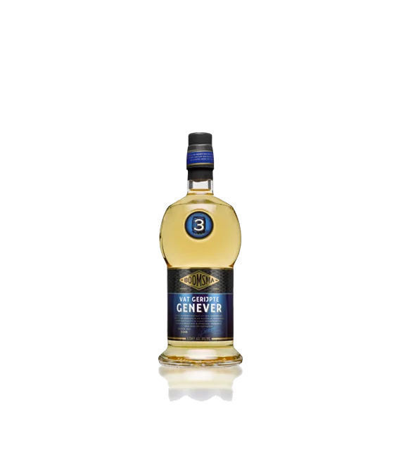 BOOMSMA Echte Oude Genever 3 jaar oud Portfust, fles bij slijterij t Bockje in Bathmen
