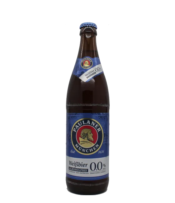 Paulaner Hefe Weizen Alcoholvrij 0,0 50 cl, fles bij slijterij t Bockje in Bathmen