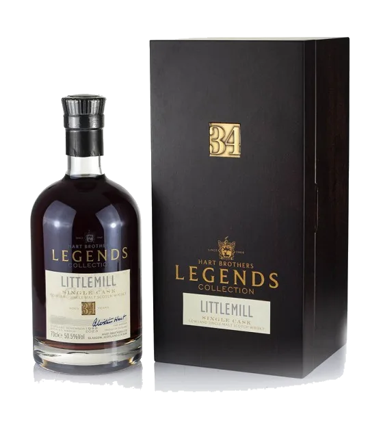 Hart Brothers Legends Collection Littlemill 34 Years Old 1988, fles bij slijterij t Bockje in Bathmen