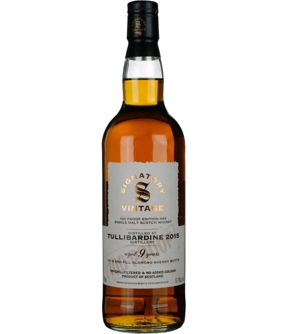 Signatory Vintage Tullibardine 9 Years Old 2015 100 Proof #44, fles bij slijterij t Bockje in Bathmen