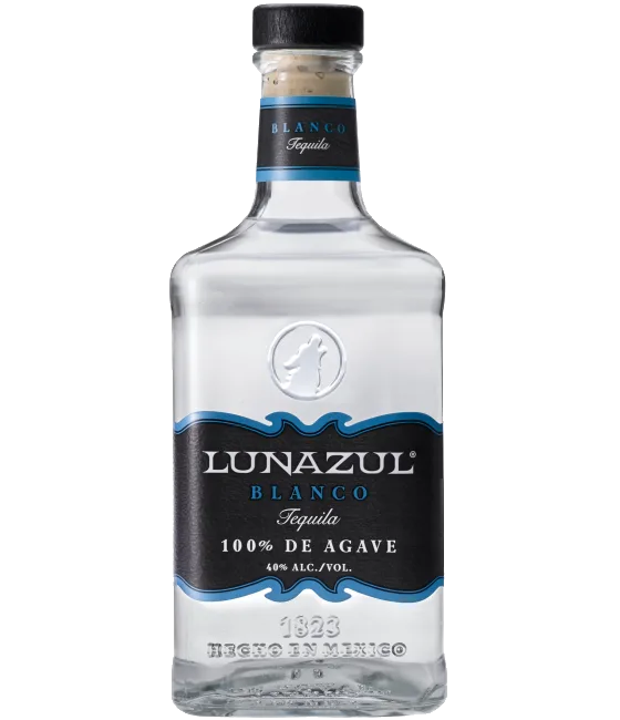 Lunazul Tequila Blanco, fles bij slijterij t Bockje in Bathmen