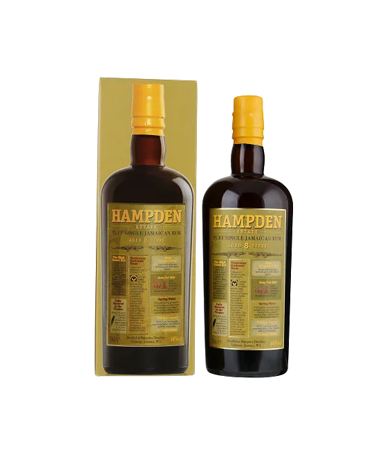 Hampden Estate Pure Jamaican Rum, fles bij slijterij t Bockje in Bathmen