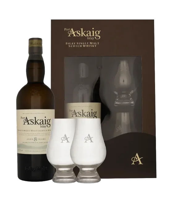 Port Askaig 8 Years Old Geschenkverpakking, fles bij slijterij t Bockje in Bathmen