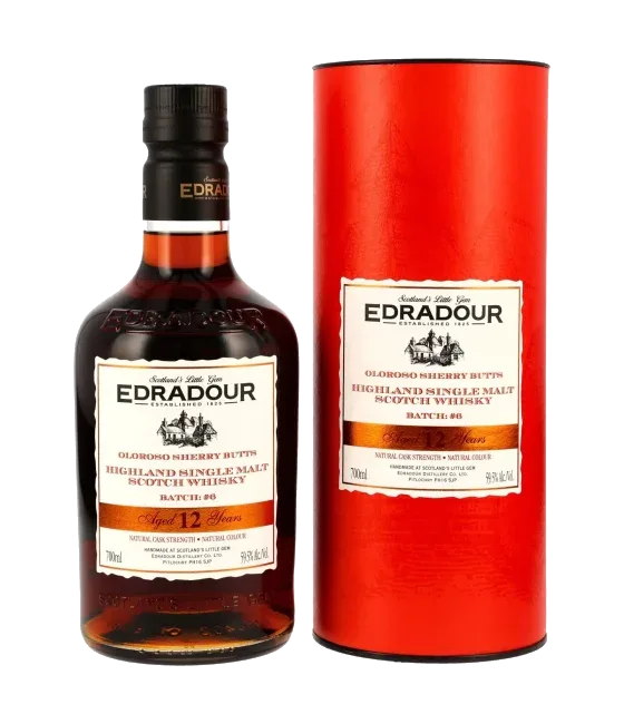 Edradour 2012 Oloroso Sherry Butts Cask Strength Batch #6, fles bij slijterij t Bockje in Bathmen