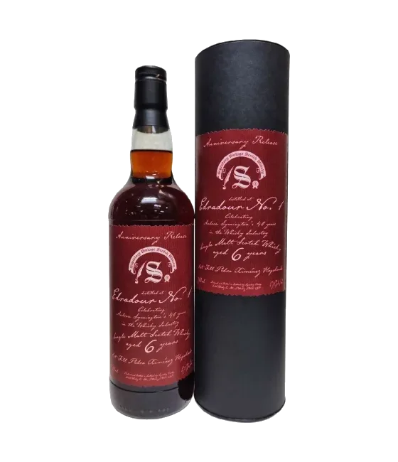 Signatory Edradour NO.1 6YO 2020 40th Anniversary Release, fles bij slijterij t Bockje in Bathmen