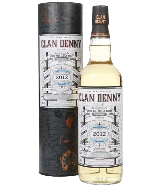 Douglas McGibbon Clan Denny Caol Ila 2012, fles bij slijterij t Bockje in Bathmen