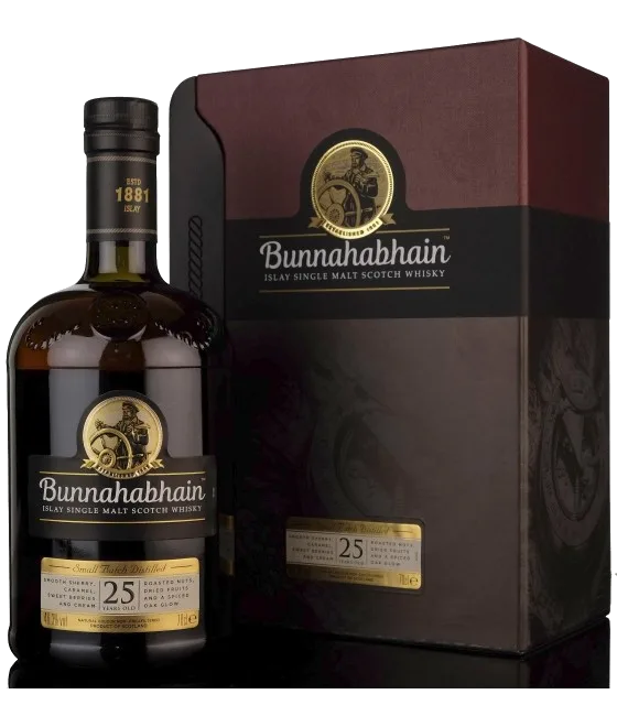 Bunnahabhain 25 Years Old XXV, fles bij slijterij t Bockje in Bathmen