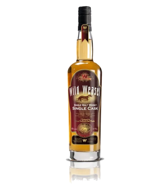 Wild Weasel Single Cask Single Malt Whiskey, fles bij slijterij t Bockje in Bathmen