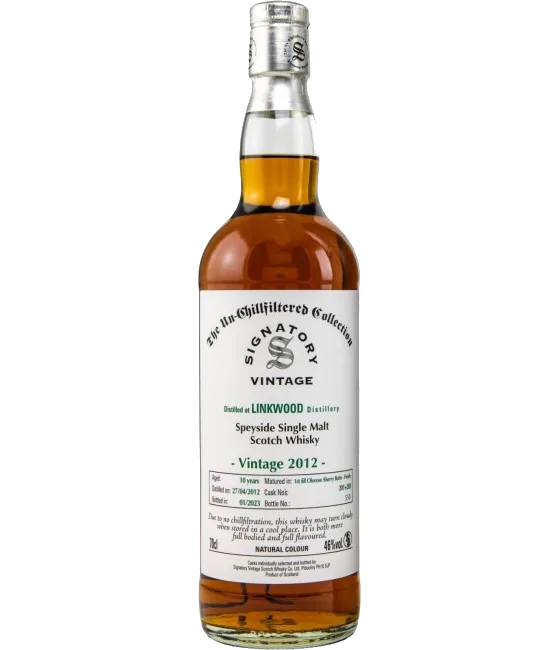 Signatory Vintage Linkwood 2012, fles bij slijterij t Bockje in Bathmen