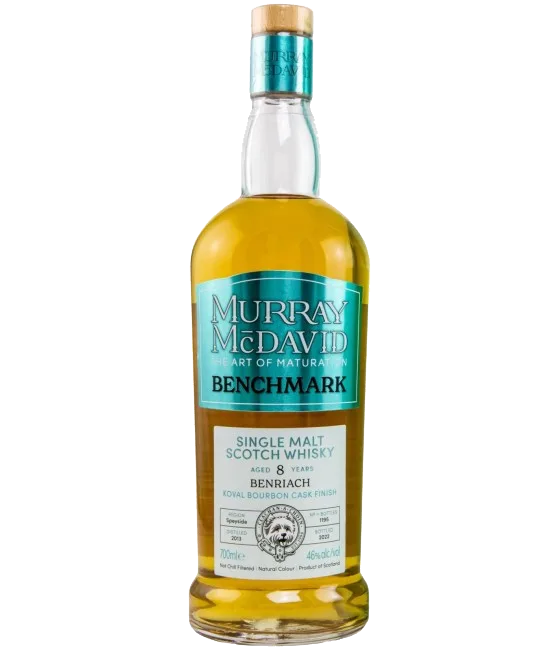 Murray McDavid Benchmark Benriach 8Y, fles bij slijterij t Bockje in Bathmen
