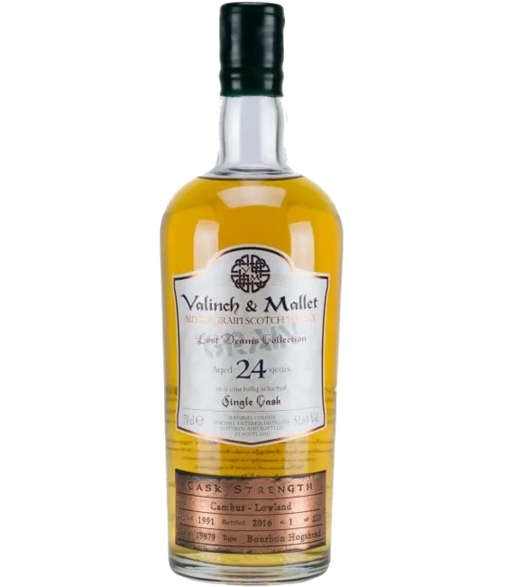 Valinch & Mallet Cambus 1991 24 YO, fles bij slijterij t Bockje in Bathmen