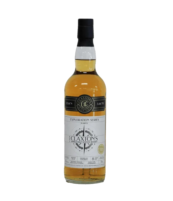 Claxton’s Exploration Series – Staoisha 2013 – 8YO, fles bij slijterij t Bockje in Bathmen