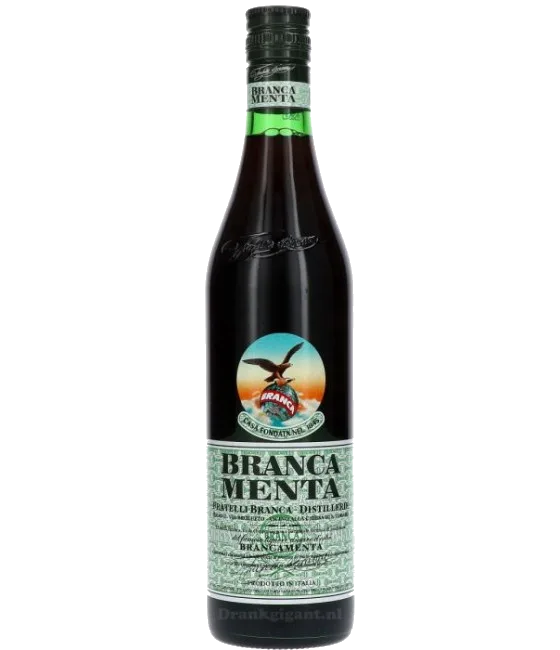 Fernet Branca Menta, fles bij slijterij t Bockje in Bathmen