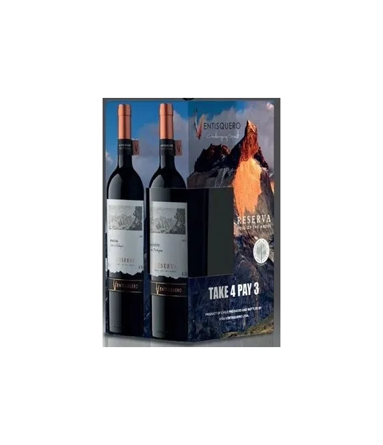 Ventisquero Reserva Take 4 Pay 3, fles bij slijterij t Bockje in Bathmen