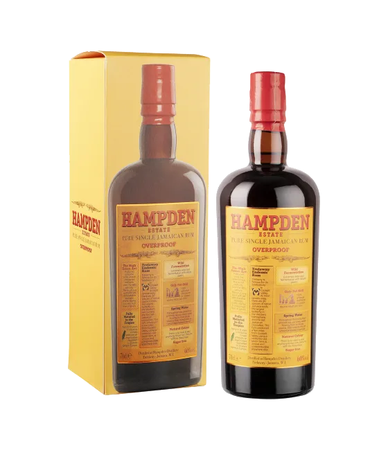 Hampden Pure Jamaican Overproof Rum 60%, fles bij slijterij t Bockje in Bathmen