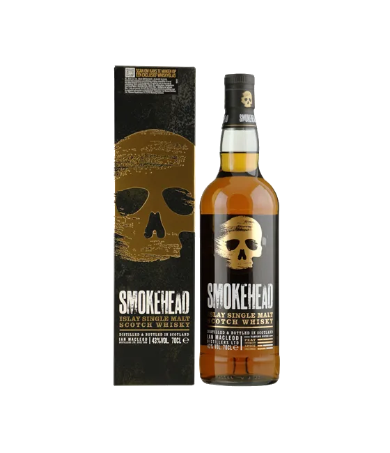 Smokehead Original Single Malt Islay Whisky, fles bij slijterij t Bockje in Bathmen